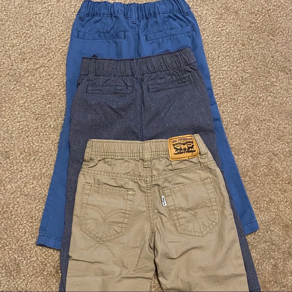 Bundle of 3 Adorable Toddler Boy Pants - Sz 2T EUC